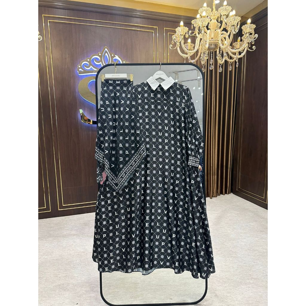 Gamis set hijab LEVEL UP  by Shellasaukia Yogyakarta