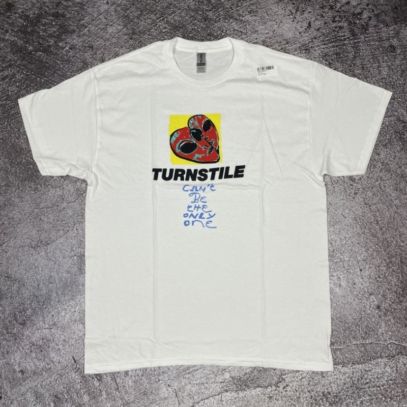 Kaos band official Turnstile - Only one heart white original t-shirt