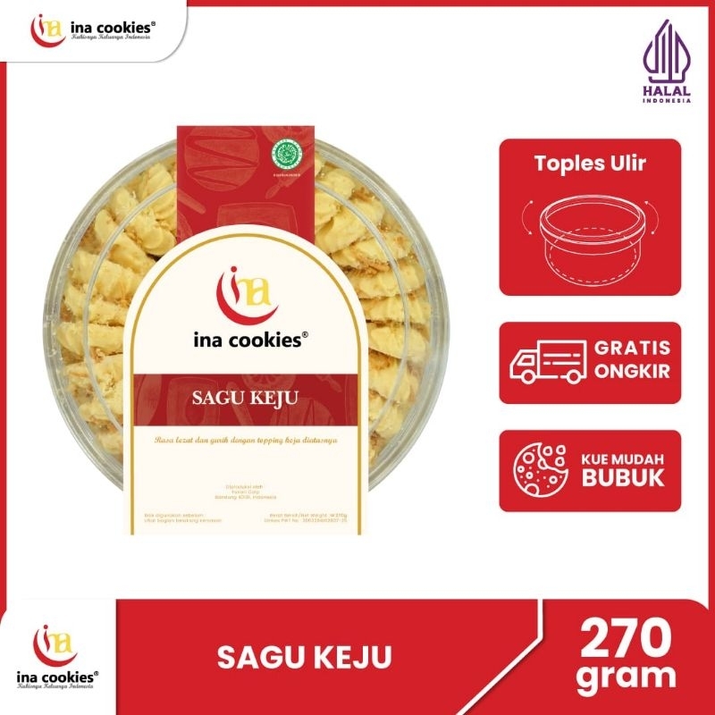 

SAGU KEJU Ina Cookies Kue Kering Best Seller reguler 500gr