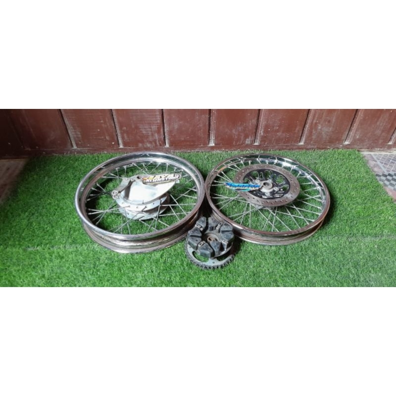 Wellset Velg Jari-jari Ruji 160/250 Megapro Mono verza cb150rold Original copotan Universal