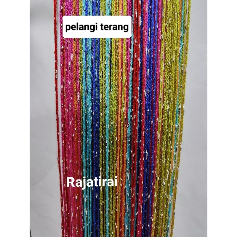 TIRAI GLITER PELANGI/RAINBOW TIRAI PEMBATAS RUANGAN/TIRAI DEKORASI RUANGAN/TIRAI PINTU DANJENDELA