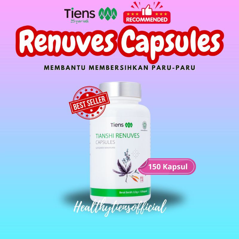 Tiens Renuves Capsules Original Membantu Membersihkan Paru-Paru
