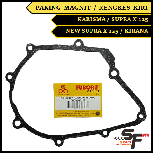 PAKING MAGNIT KARISMA / KIRANA / SUPRA X 125 / NEW SUPRA X 125 PERPAK GASKET MAGNET RENGKES KIRI FUB