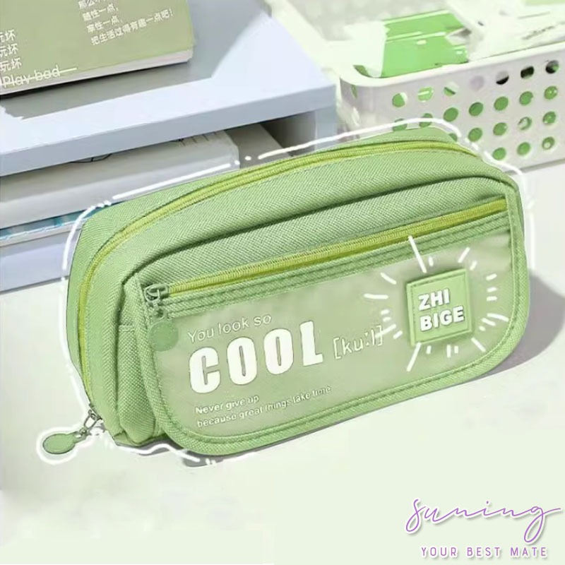 

Jual Produk Kotak Pensil/Pouch/Tempat pensil warna 3 lapis kapasitas besar-Suning Mall ''