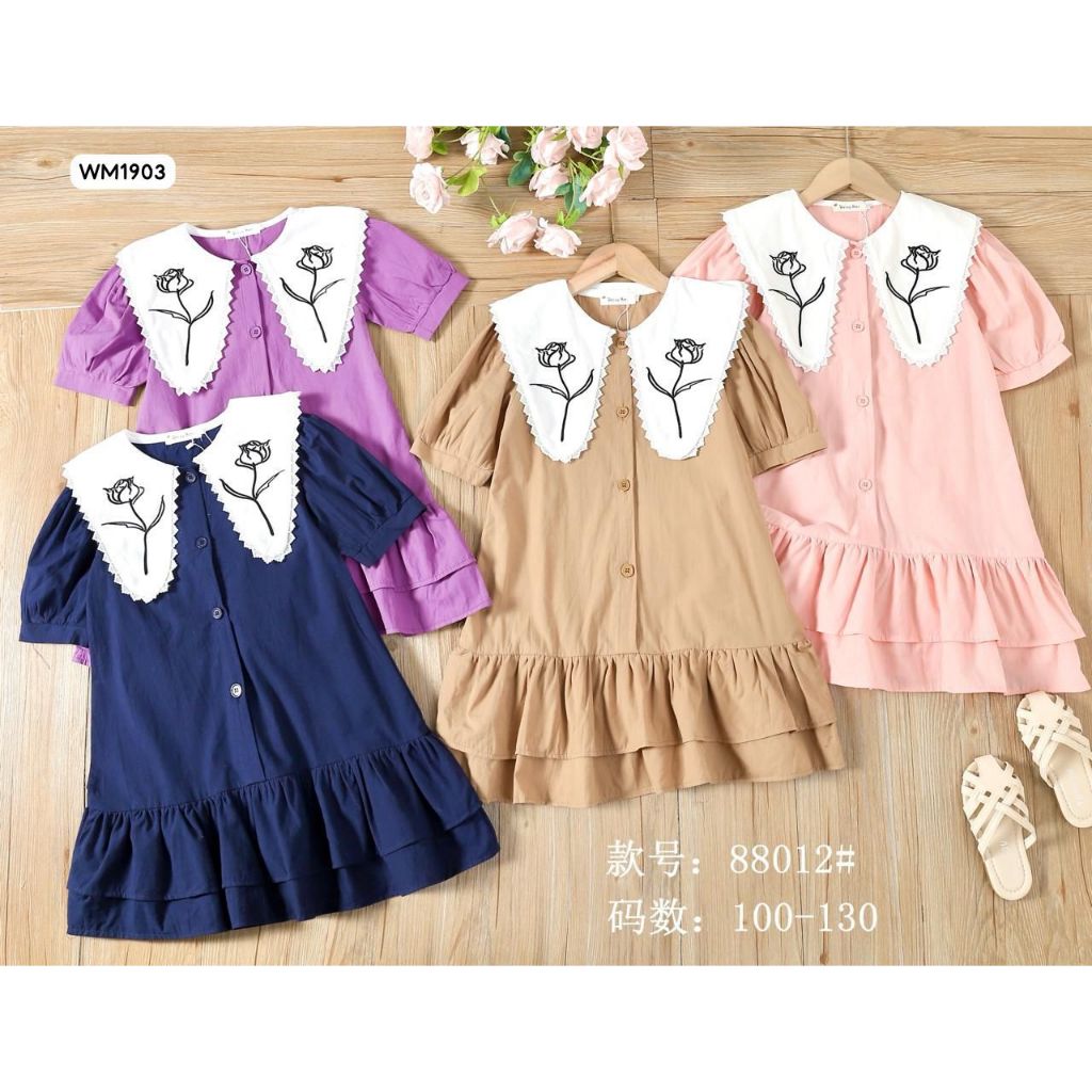 GROSIR MURAH!!! PAKET USAHA DAPAT 4 Potong DRESS anak perempuan Dapat 4 DRESS TUNIK/TERUSAN anak per