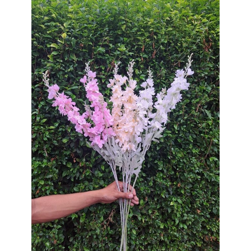 bunga delphinium spring / bunga sedap malam / bunga artificial snapdragon / bunga plastik