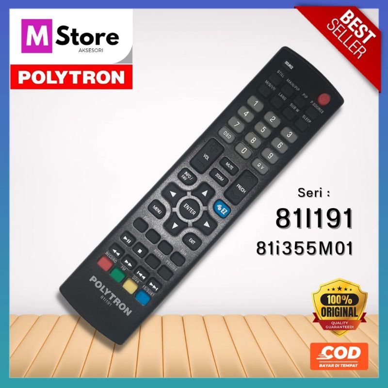 Remot Remote TV LED Polytron (ORIGINAL) 81I191 81i355M01