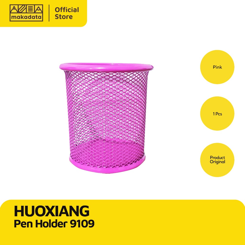 

PEN STAND / TEMPAT PENSIL JARING 9109 ROUND WARNA (1 PCS) MURAH