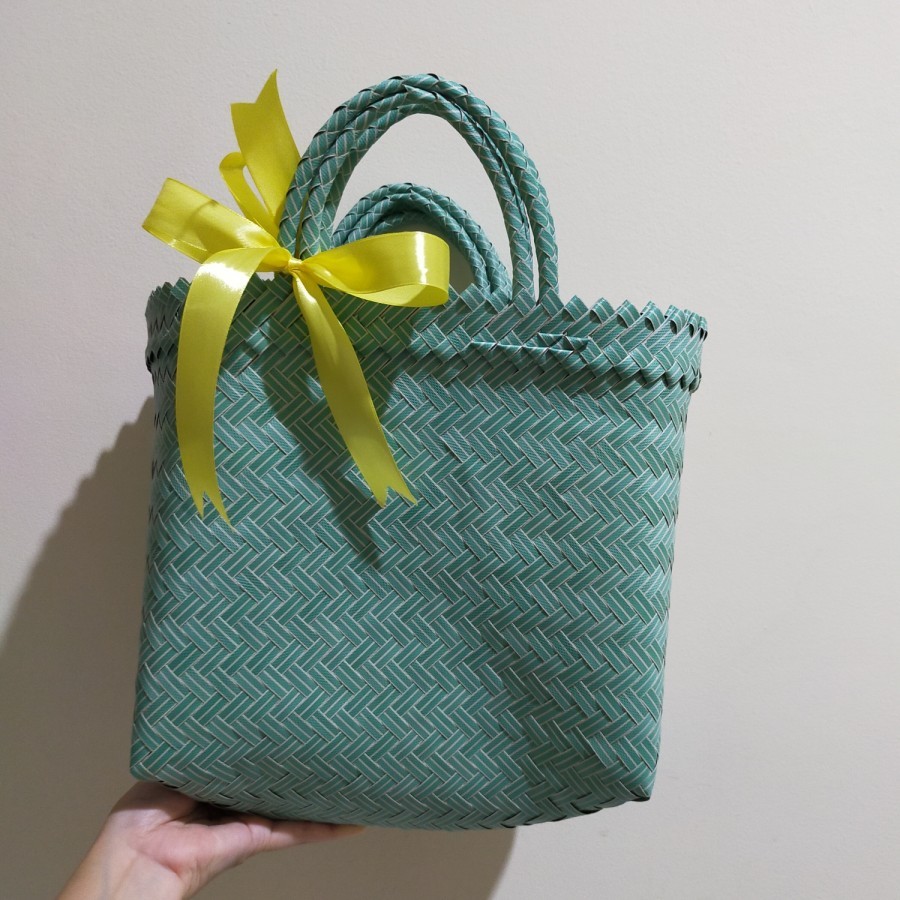 Tas Hampers Lebaran - Keranjang Anyaman Plastik