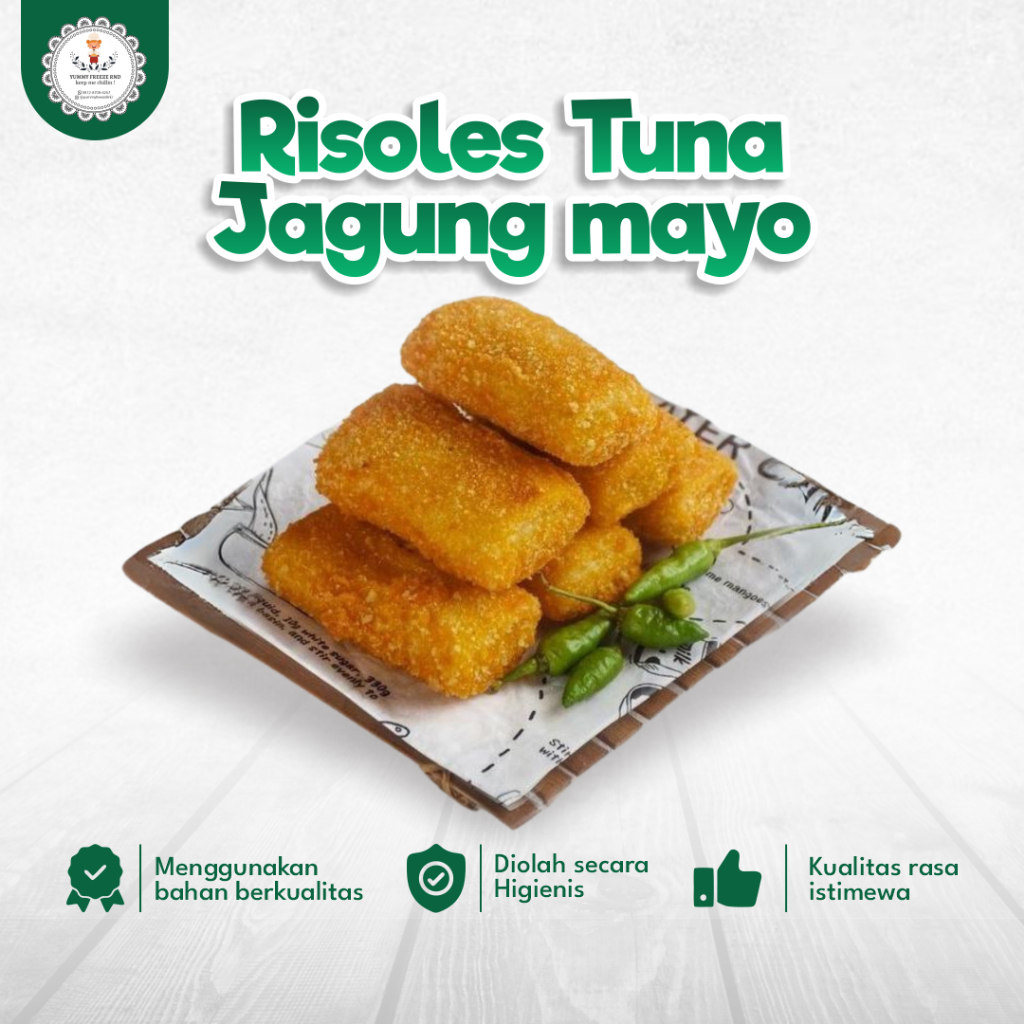 

Risol Tuna Jagung Mayo Frozen Food Risoles Premium Mayones Mayonaise Isi 8 Pcs Homemade Lezat Tanpa Pengawet