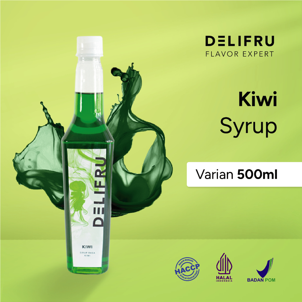 

Syrup Kiwi Delifru 500 ml - Sirup Kiwi Premium