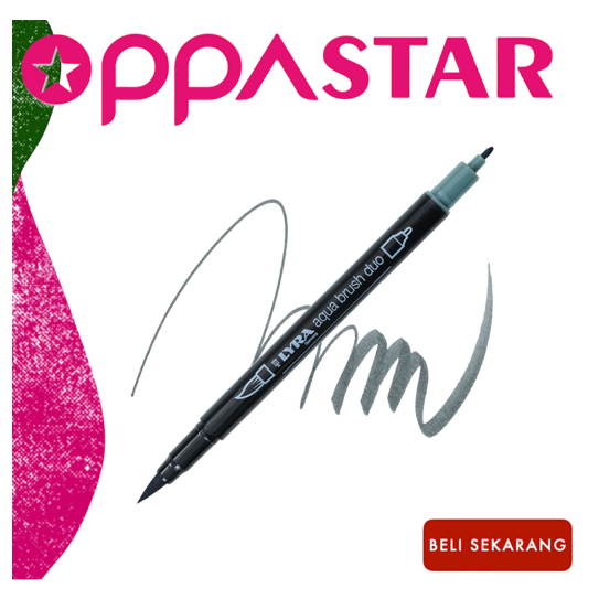 

Spidol Marker Dual Brush Pen Lyra Germany Aqua Brush Duo Permanent Warm Grey Medium 6520197 - Satuan