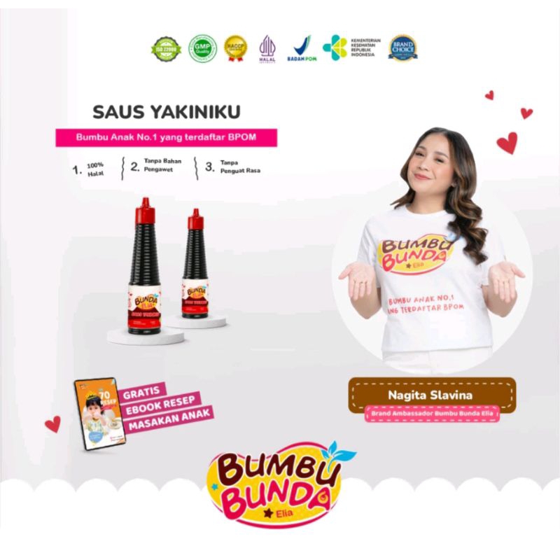 

Bumbu Bunda Elia Saus Yakiniku Non MSG Non Pengawet - Saus Mpasi