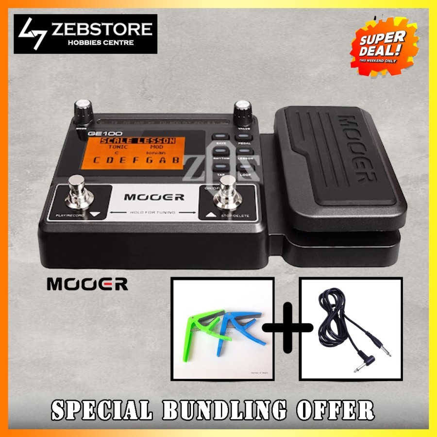 Multi Efek Effect Pedal Processor Gitar Guitar MOOER GE100 GE 100