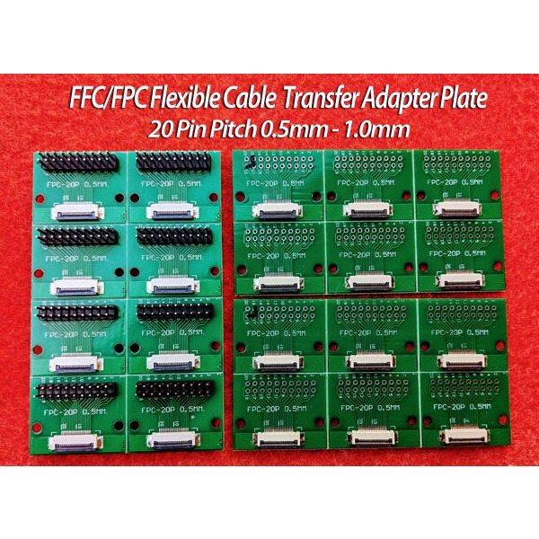 FFC/FPC Flexible Cable  Transfer Adapter Plate  DIY Pitch 0.5mm/1.0mm 20 Pin