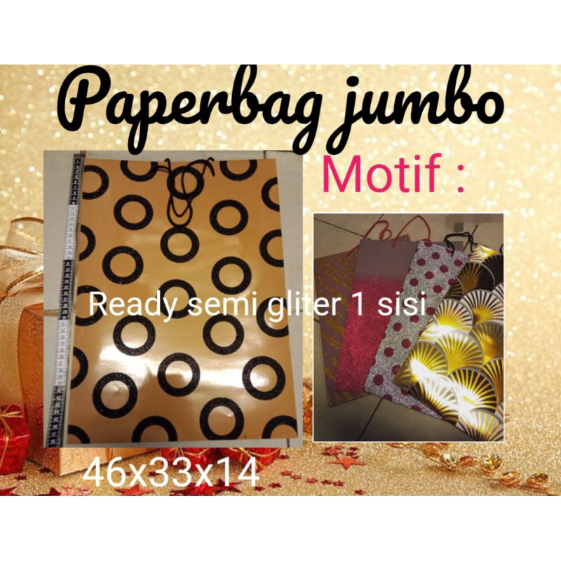 

PAPER BAG PAPERBAG TAS KERTAS TALI KUR PITA MOTIF BUNGA KUPU POLKADOT LORENG GLITER BIRU PINK JUMBO BESAR MURAH PTK JKT