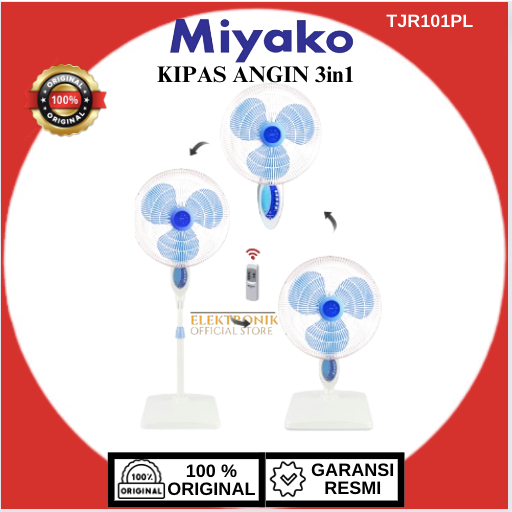 MIYAKO KIPAS ANGIN 3 IN1TJR101PL/IN-1TJR101-PL/IN 1TJR10 1PL/IN-1TJR101 PL/IN1TJR101PL/MIYAKO KIPAS 