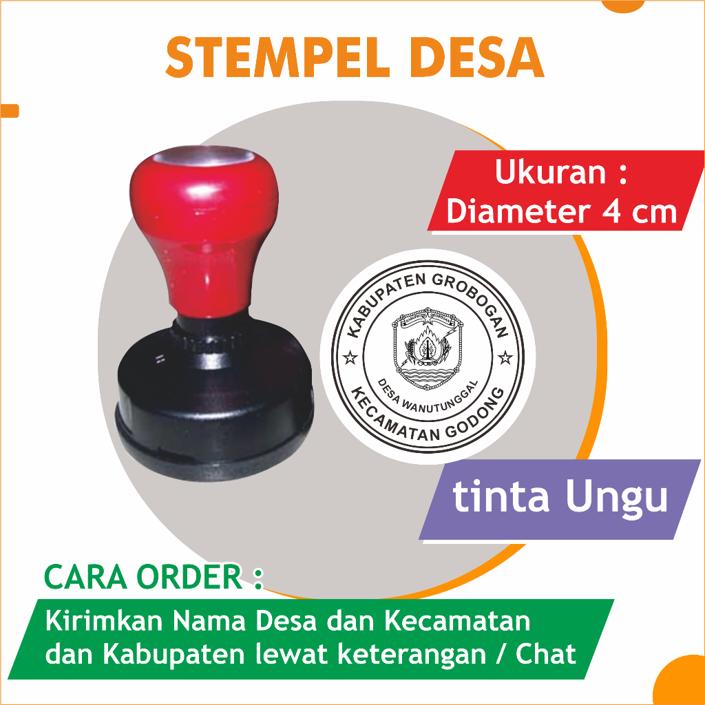 Stempel Flash Nama Desa