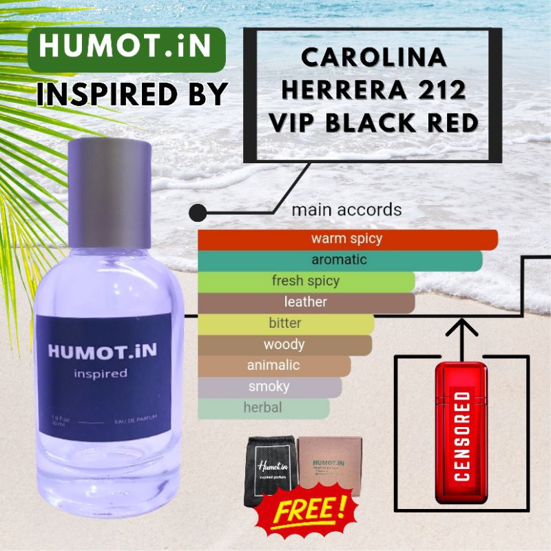 HUMOT.IN 30 ML / inspired by C.H 212 VIP BLACK RED