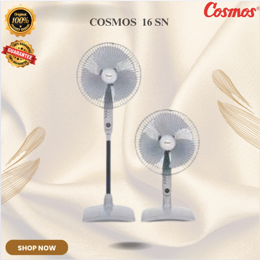 COSMOS KIPAS ANGIN 16 SN STAND FAN 2 IN 1/16SN/16-SN/KIPAS ANGIN 16 INCH/ORIGINAL GARANSI RESMI
