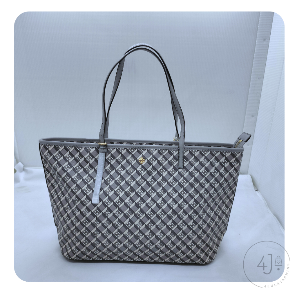 Tas wanita Branded 143364 Gray Geo Logo Allover