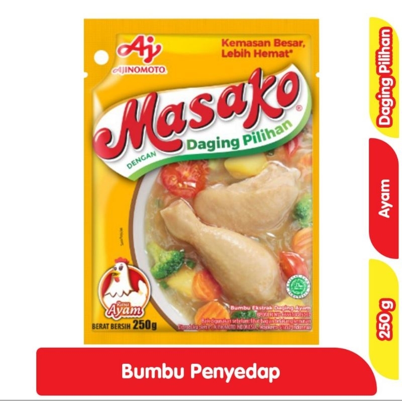 

Masako Bumbu Kaldu Penyedap Rasa Ayam 250g