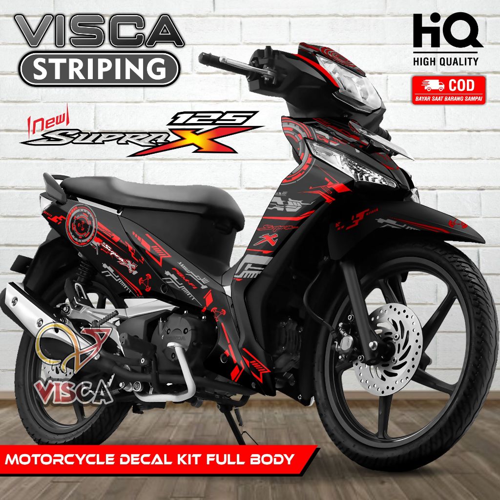 Decal Supra X 125 Fi New Full Body - Stiker Motor Supra X 125 Fi Full Body - Dekal New Supra X 125 F