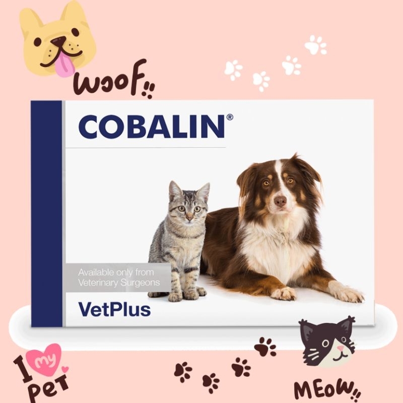 VetPlus COBALIN vitamin B12 dan B9 Anjing dan Kucing PERCAPSUL (MINIMAL 10)
