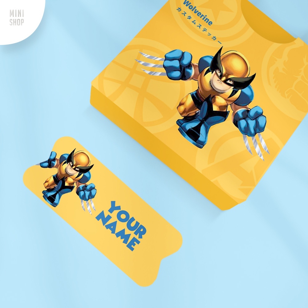 

Stiker Nama Custom Waterproof Marvel Wolverine (Avengers)