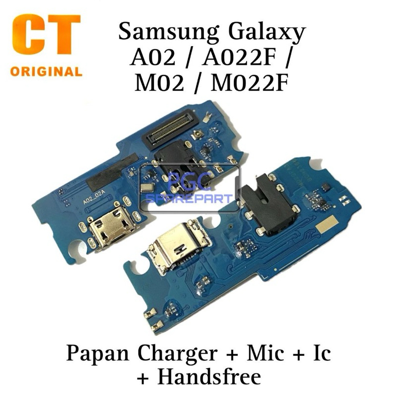 KONEKTOR CAS CT+MIC+IC+HF SAMSUNG A02 / A022 1PAPAN | CONECTOR CHARGER SAMSUNG A02