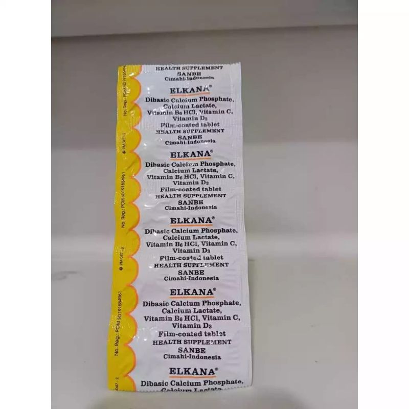 Elkana Tablet | membantu memenuhi kebutuhan vitamin & kalsium