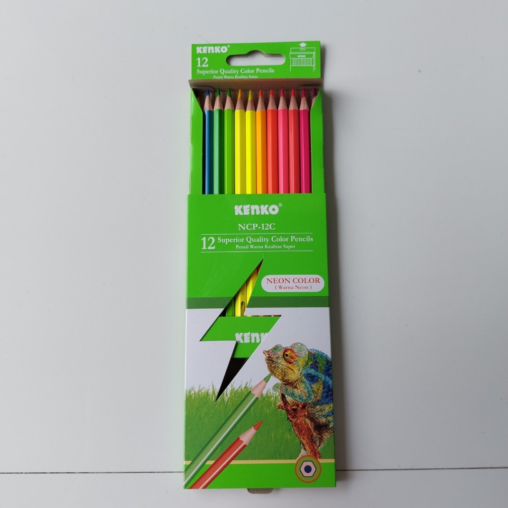 

Pensil Warna NEON Kenko 12 Warna NCP-12C - 1 Set