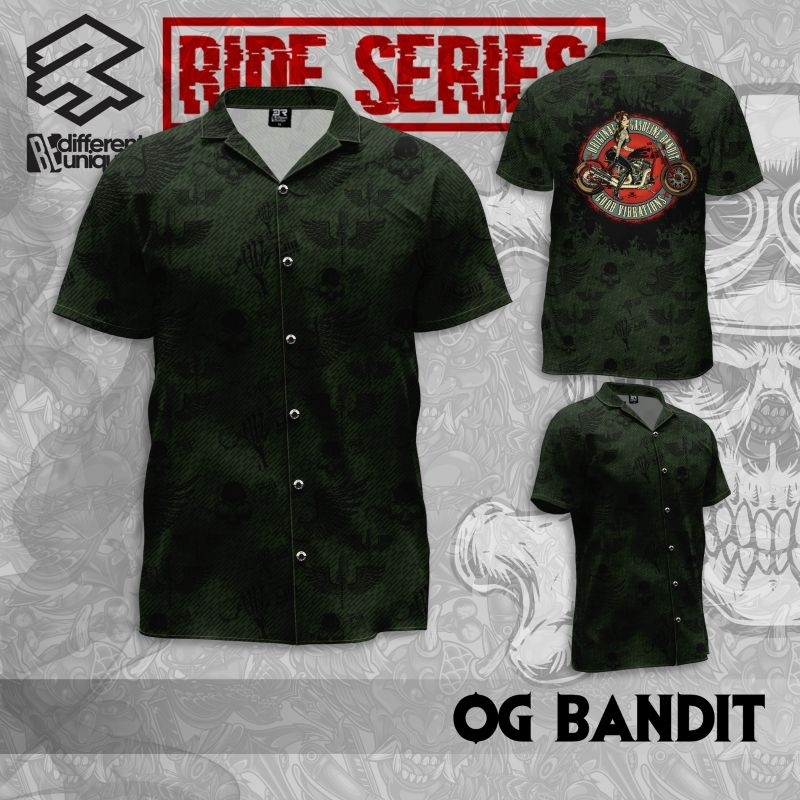 Kemeja Casual Printing Premium Limited Edition OG BANDIT