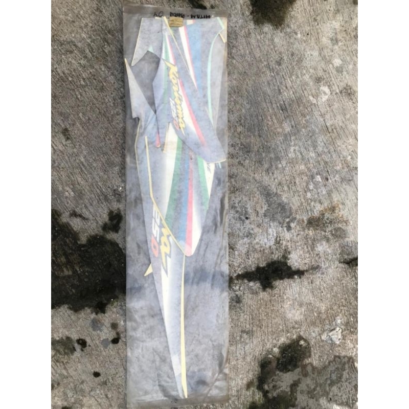 Striping Stiker Bodi Honda Karisma X Karisma D 125 Tahun 2003 2004 2005 Original Baru Laminasi