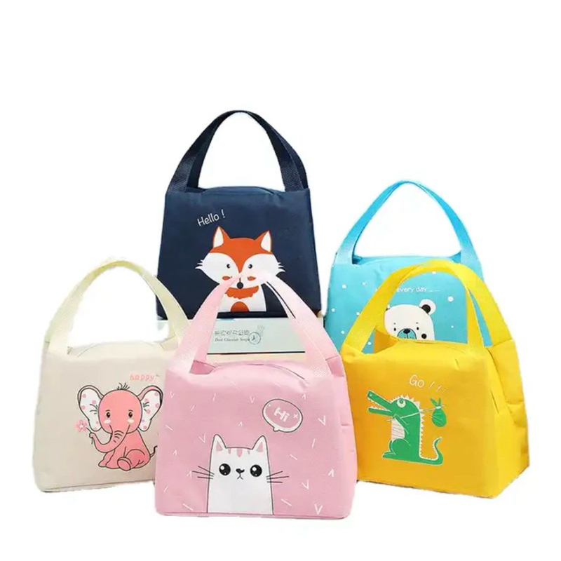 

Tas Bekal Karakter Kartun lucu Tahan panas Dingin / Cooler Lunch Bag