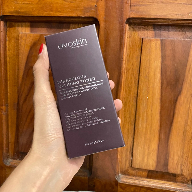 AVOSKIN MIRACULOUS REFINING TONER 100 ML - AVOSKIN TONER EKSFOLIASI AHA BHA