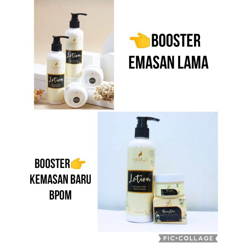 1 paket agen Hb mjskinglow whitening BPOM lotion & booster
