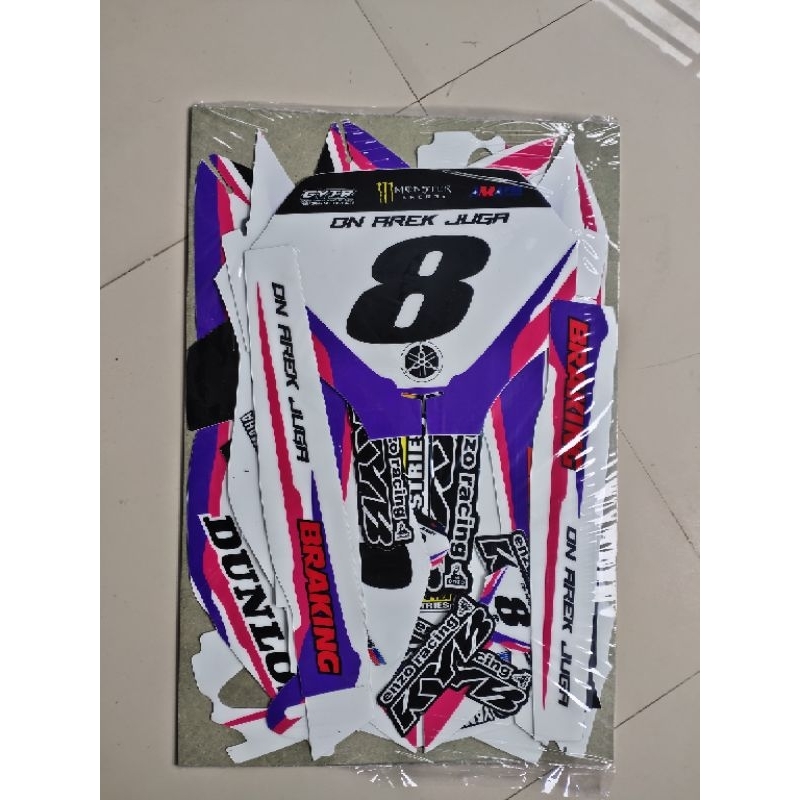Decal Yamaha YZ250F yz 450f 2024 bahan tebal super glosy