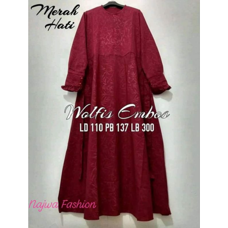 Gamis Wolfis Embos