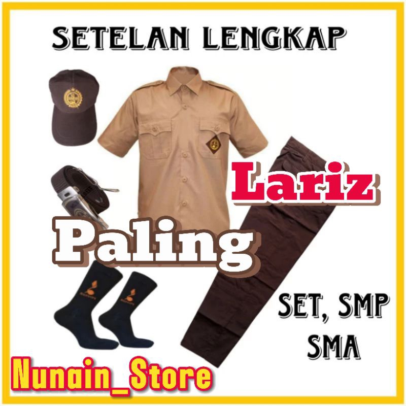 BAJU PRAMUKA SEKOLAH LAKI LAKI SMP SMA SETELAN