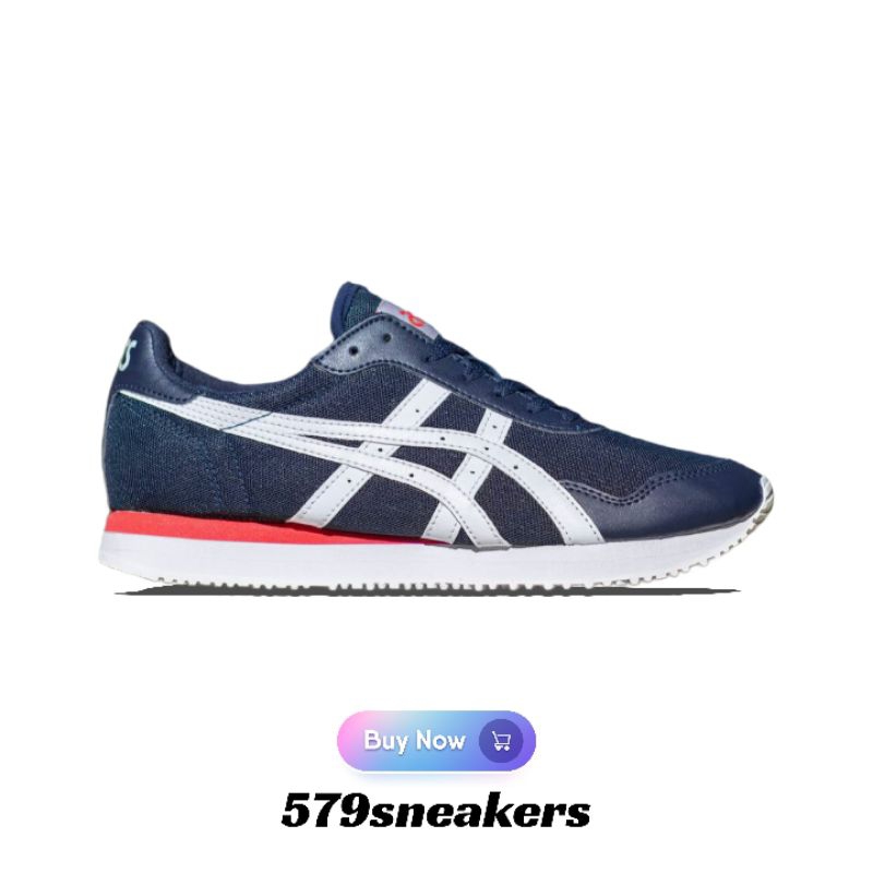 Sepatu Asics Tiger Runner Navy White Original Unisex