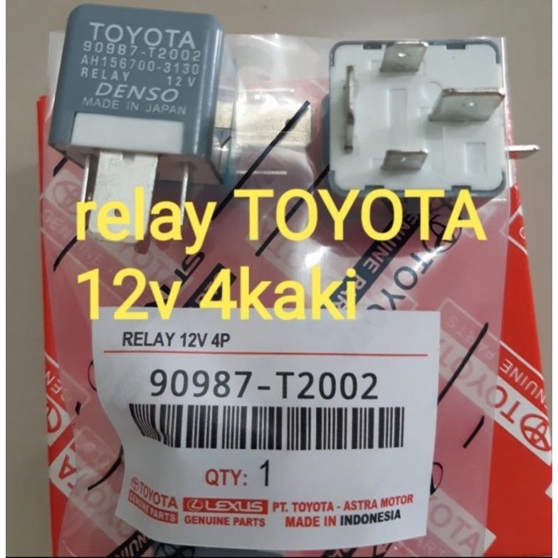 relay TOYOTA 12v 4 kaki