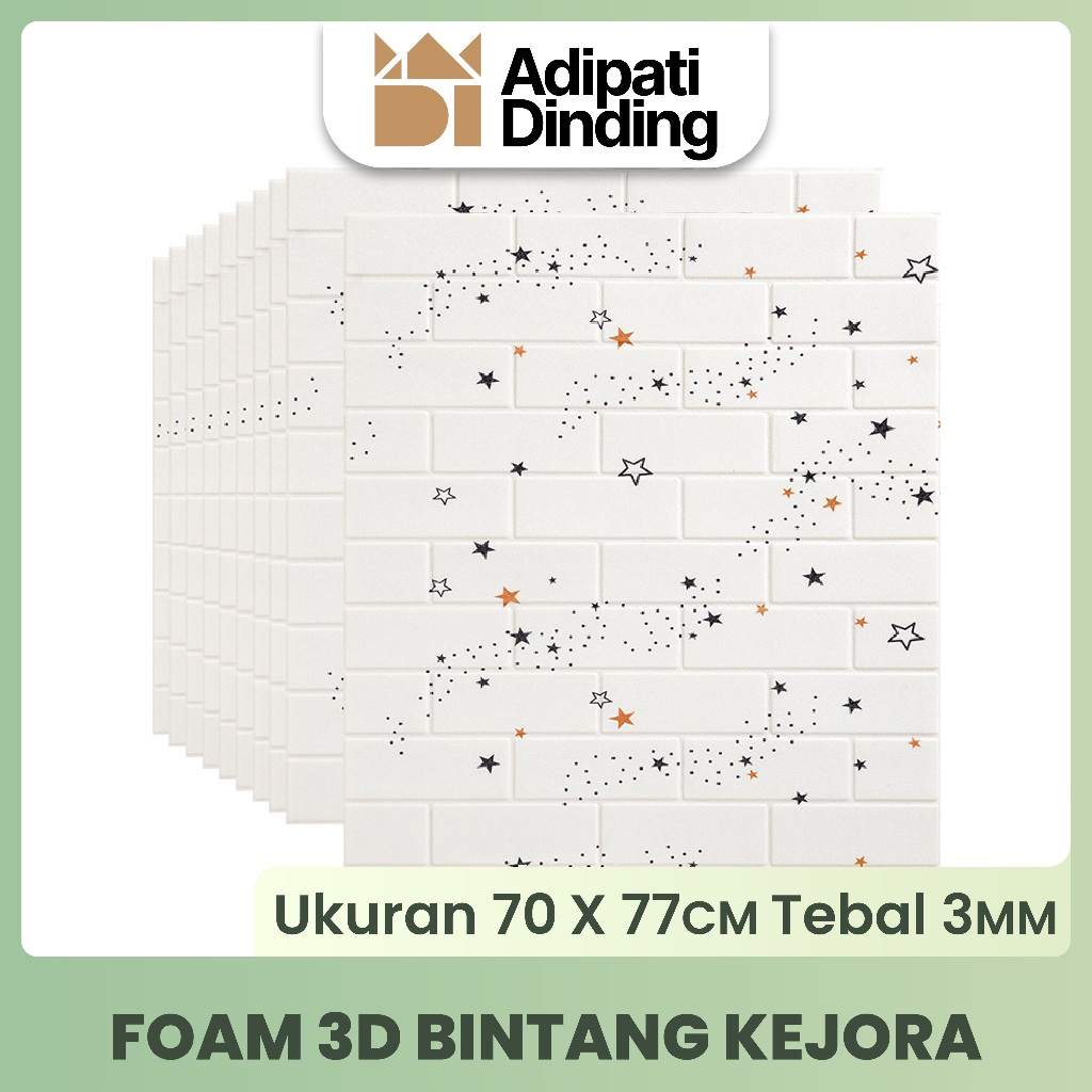 Wallpaper Stiker Dinding Foam Motif Bintang Kejora, Wallpaper Stiker Dinding  Foam Motif Bintang