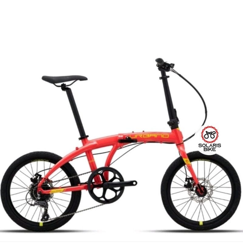 Sepeda Lipat Polygon Urbano 3 Urbano 5 Alloy 9 Speed Rem Cakram 20 Inch