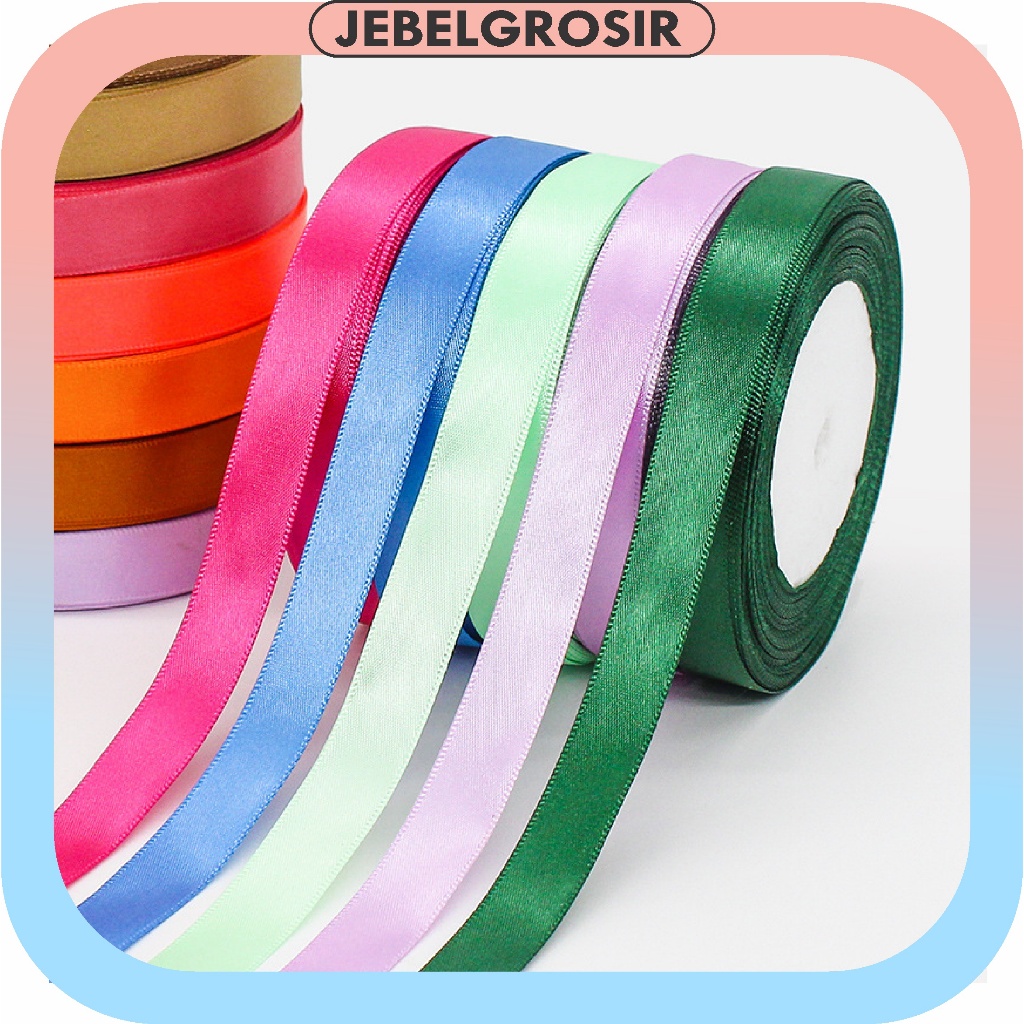 

Pita Satin 1 cm Polos / Pita Kado ROLL PT02