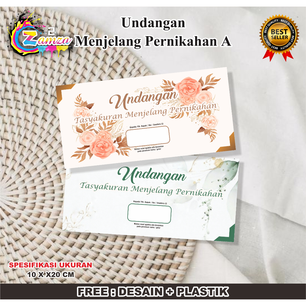 Undangan Tasyakuran Menjelang Pernikahan A