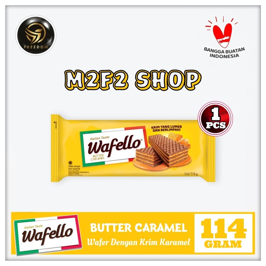 

Roma Wafer Wafello Butter Caramel | Krim Karamel - 114 gr (Kemasan Satuan)