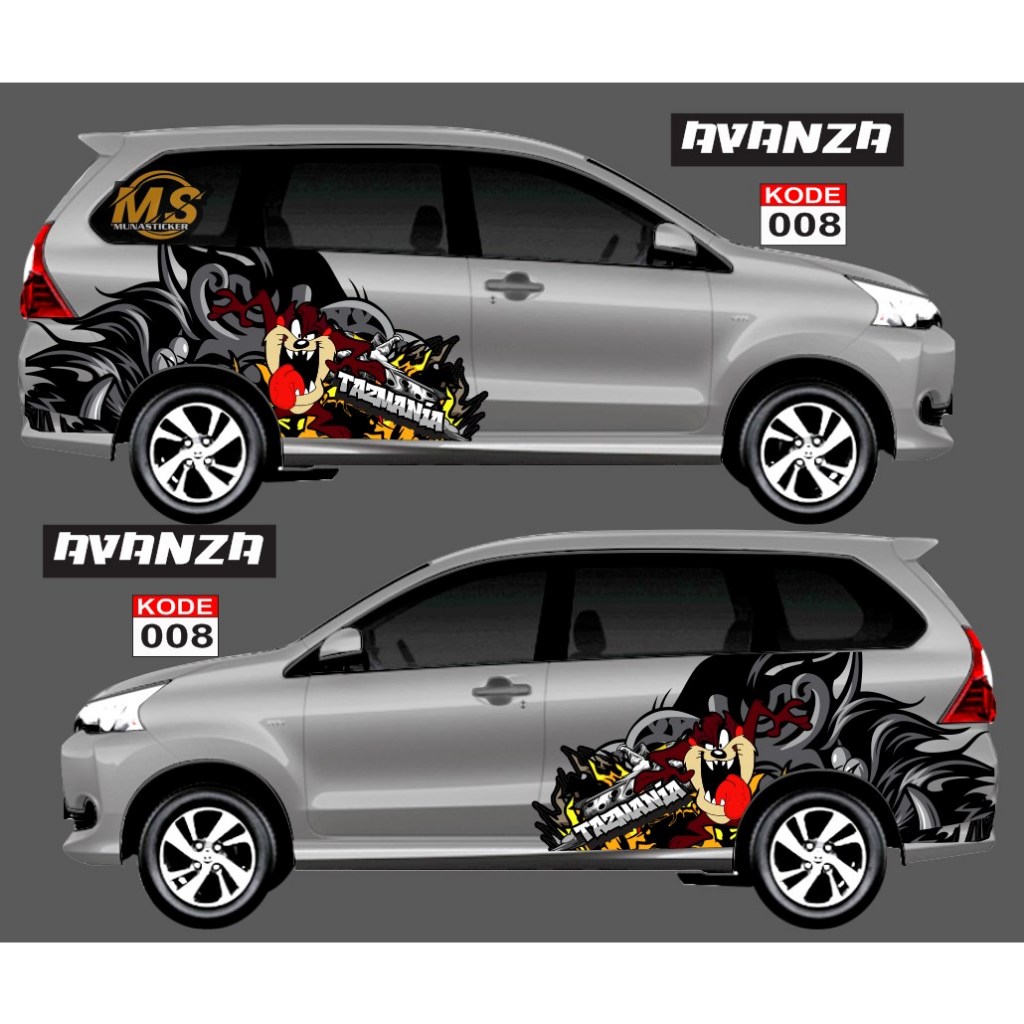 DECAL STICKER MOBIL SIGRA , AVANZA, CALYA STICKER MOBIL KARAKTER BATMAN