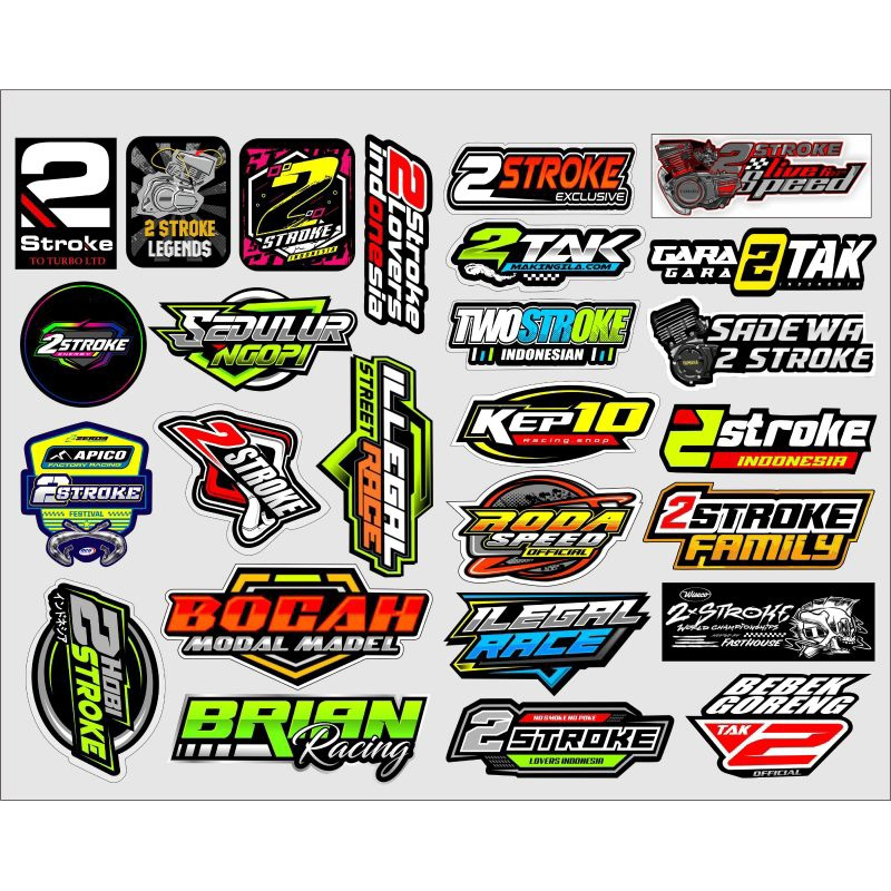 

26 PCS STICKER 2 TAK VIRAL ANTI AIR SUDAH DI PRINT CUTT