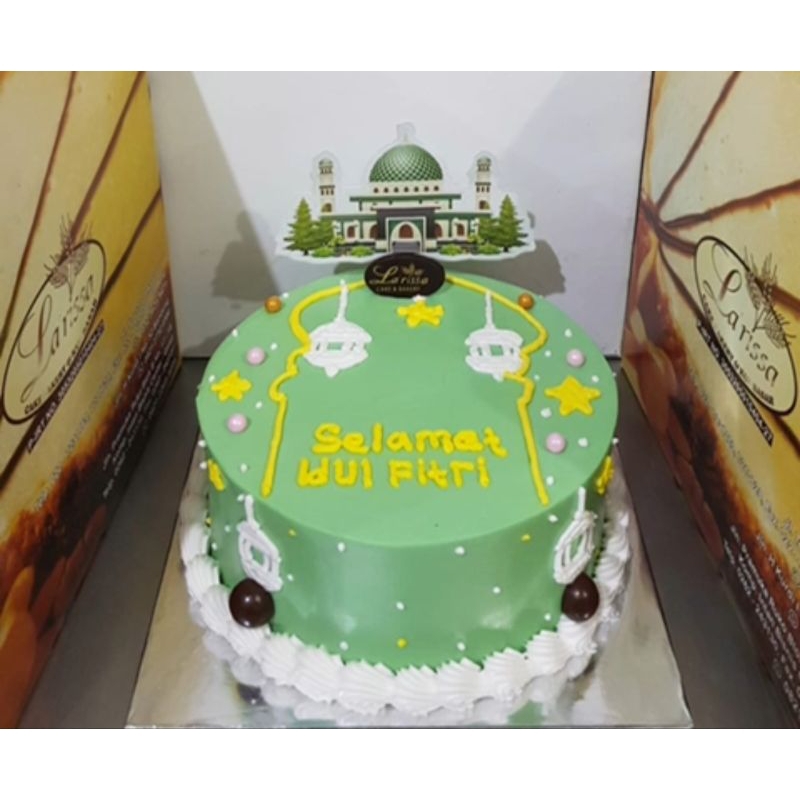 

Black forest edisi lebaran - kue tart lebaran - cake tema idul fitri